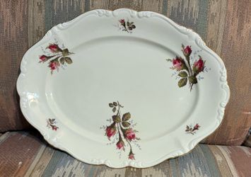 Rosenthal Continental Moss Rose Pompadour Oval Serving PATTER
