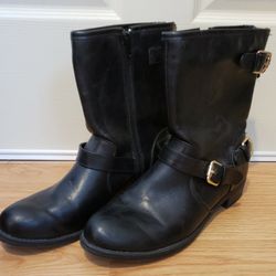Unisa Black Motorcycle Boots