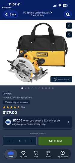 NEW DEWALT 15 Amp 7-1/4 in. Lightweight Circular Saw with Electric Brake