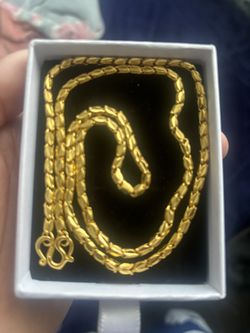 24karat gold Chain 24inch 39.1gs