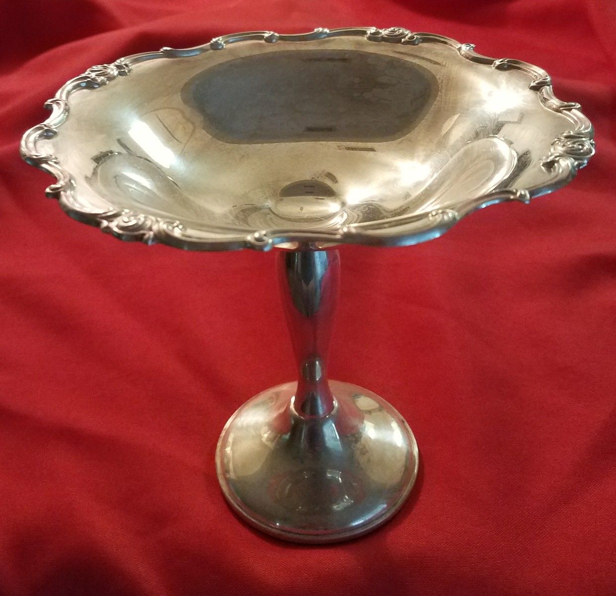 Vintage silver plated candy dish