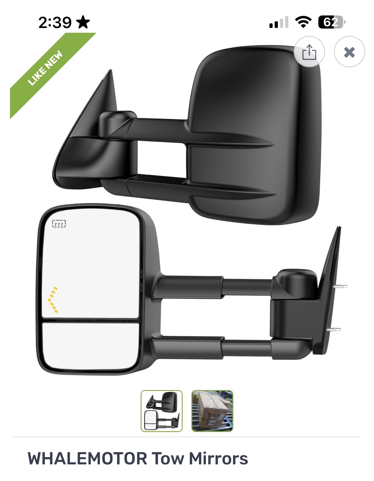WHALEMOTOR Tow Mirrors