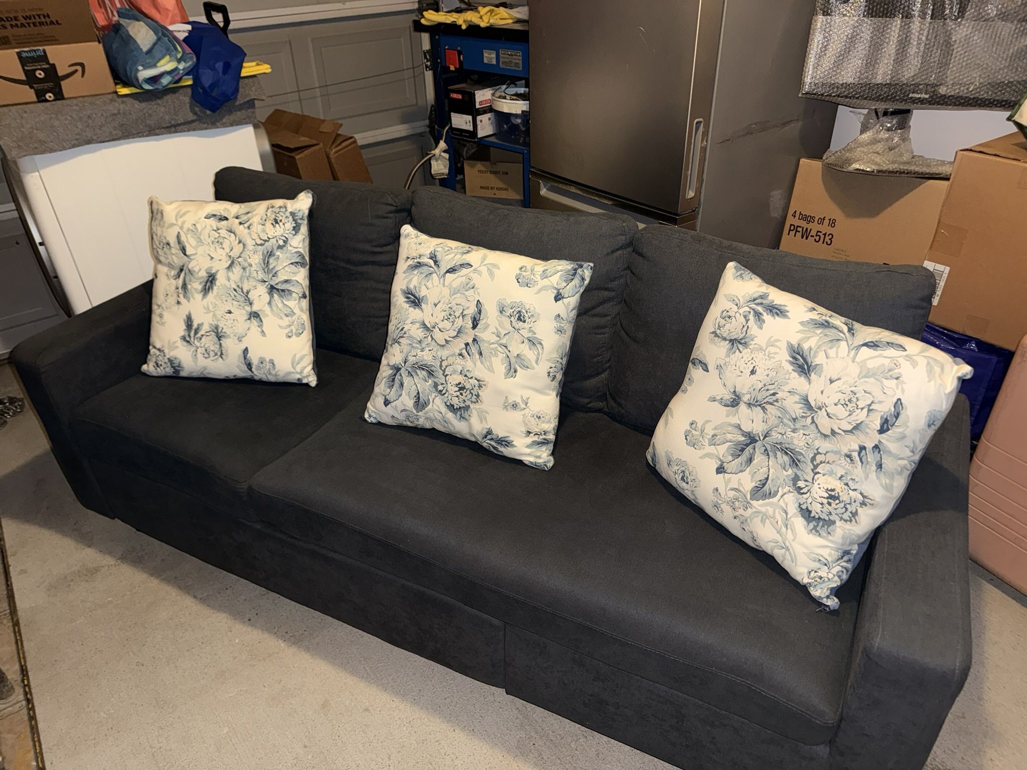 Blue Couch + Two Matching Loveseats – Lightly Used, Great Condition!