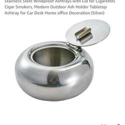 Stainless Steel Windproof Whit Lid