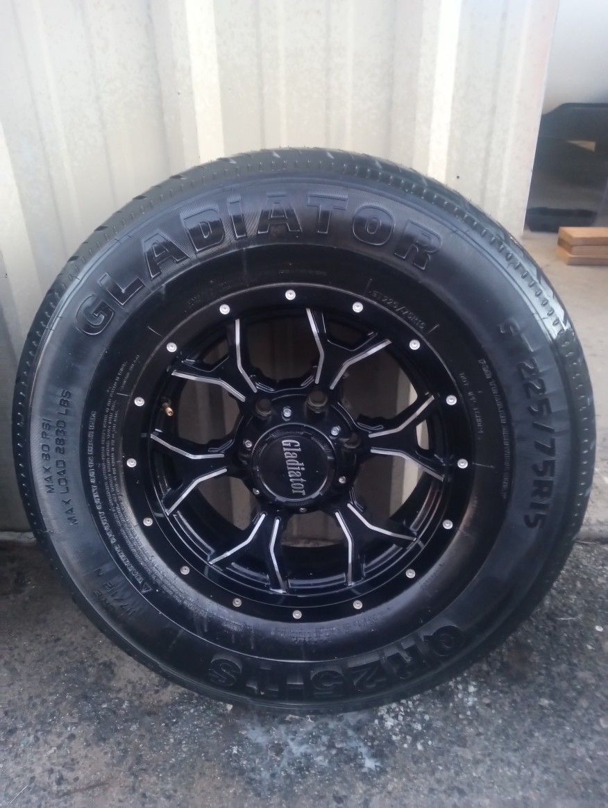6lug Trailer Rims And Tires Brand New