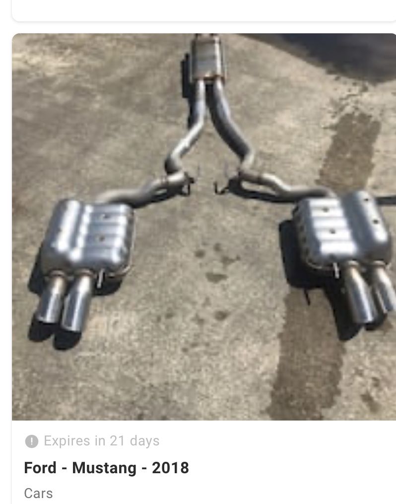 Mustang exhaust