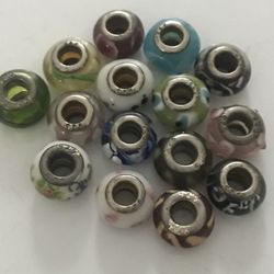 Sterling Glass Beads 