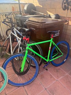 Fixed visicleta verde