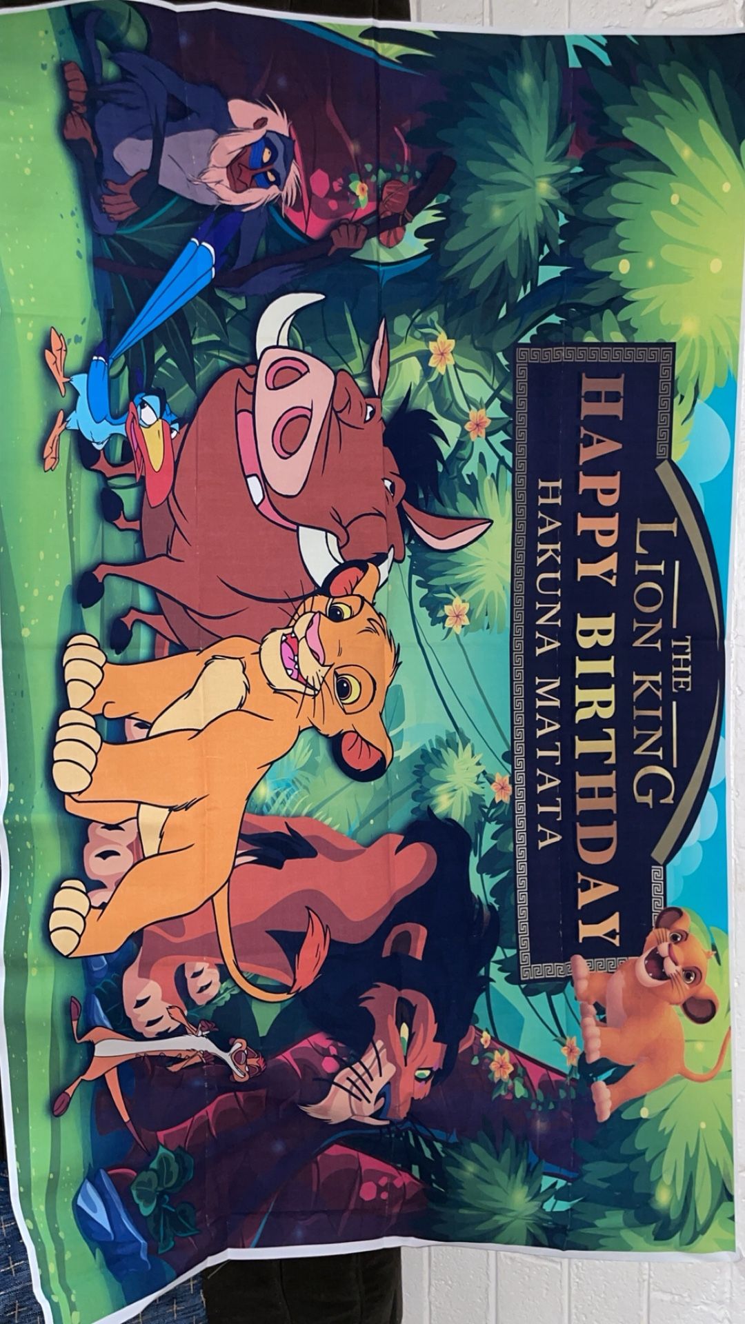 Lion kind Birthday Backdrop
