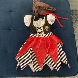 Toddlers Pirate Dress, Halloween Costume