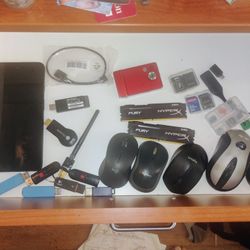 Various SD Cards Wireless Mouse Etc