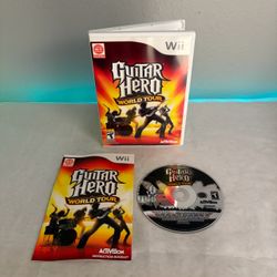 Guitar Hero Wii Game World Tour CIB Nintendo Wii Complete W Manual 2008 Works