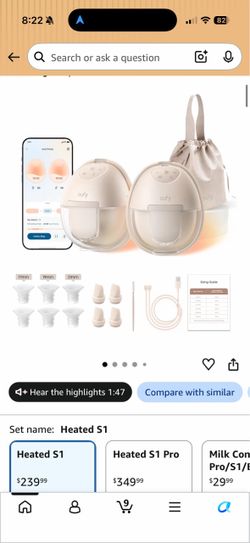 Eufy Heated S1 Wearable  Pump