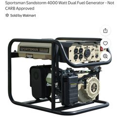 Sportsman Sandstorm 4000 Watt Dual Fuel Generator 