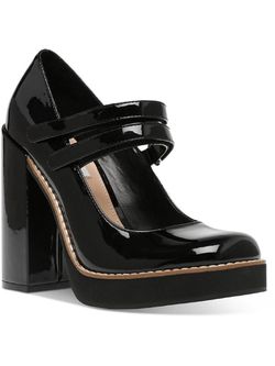 Steve Madden Womens Twice Patent Leather Platform Heels new