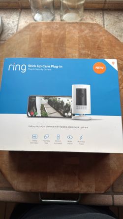 Ring stick up cam plug-in