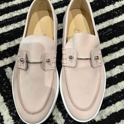 🆕 Christian Louboutin Chambeliboat Loafers Men US 8 Pink