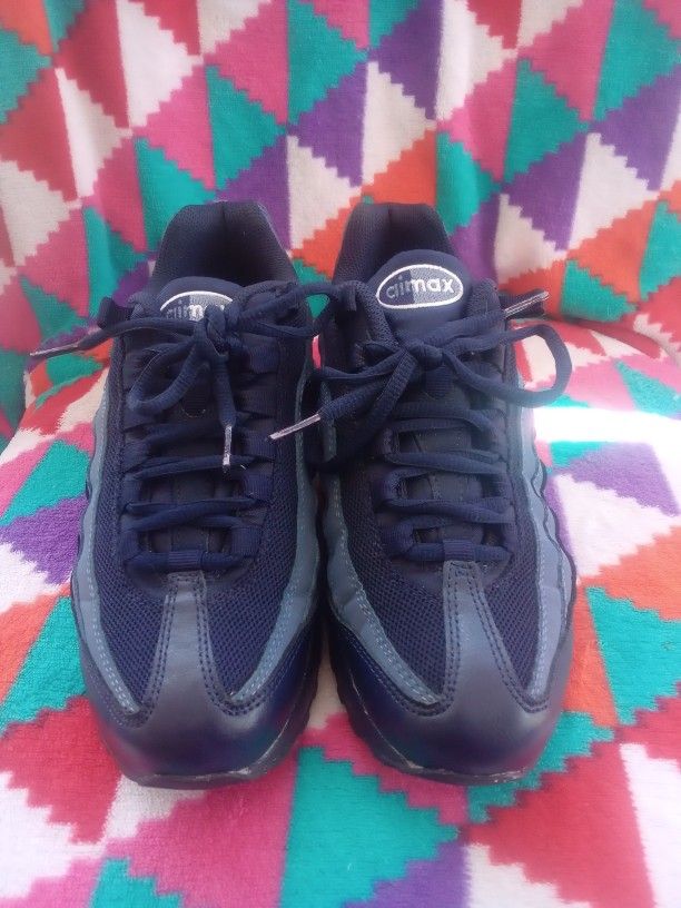 NIKE AIR MAX 95 307565 410 BLACKENED BLUE TRAINERS SIZE - Main Image