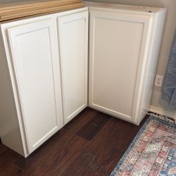 Corner Cabinets 36”x36”x42”h x12”d 