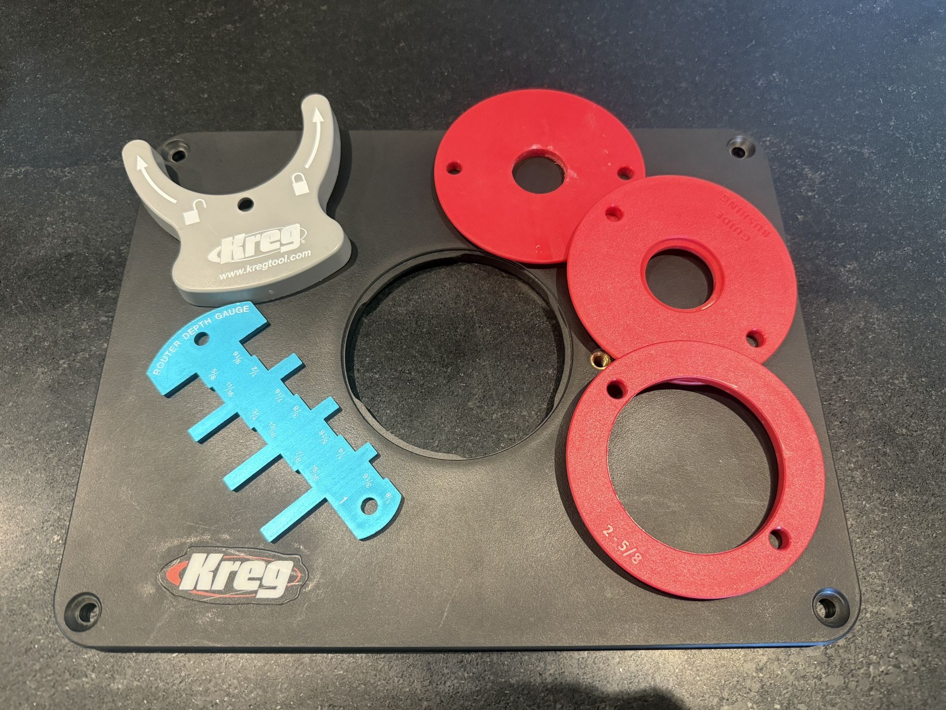 Kreg Router Table Insert With Level-Loc Rings