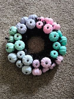 Pumpkin door wreath