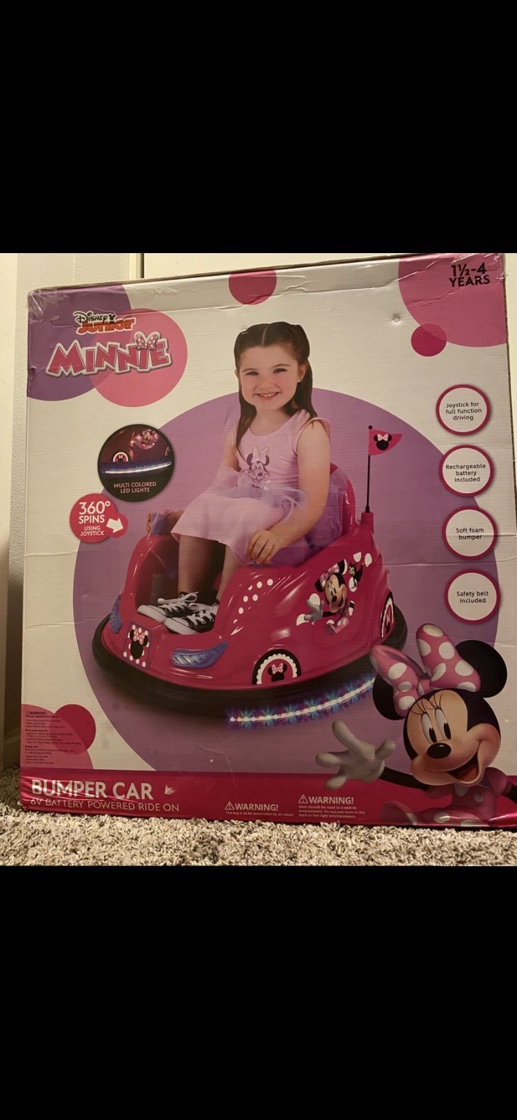 6V Minnie Mouse Bumper Car