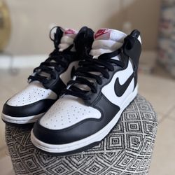 Nike Dunk High: White / Black / University Red