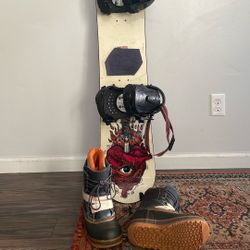 Snowboard And Boots