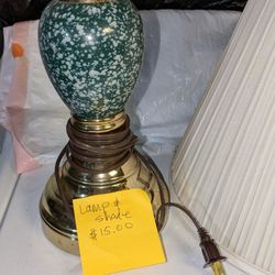 Vintage Lamp And Shade $15