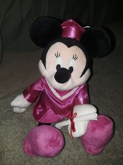 Minnie mouse graduation plush