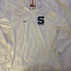 White and blue Nike Penn State hoodie 