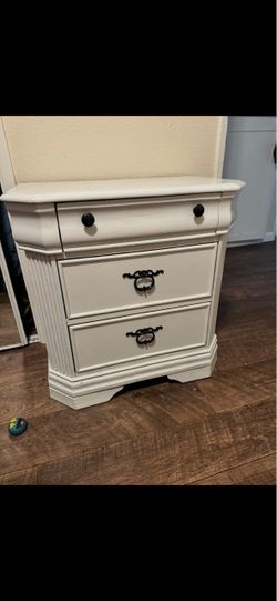 White nightstand