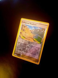 #6    POKEMON CARDS SET HOLO TRAINER COLLAPSED STADIUM, MORE