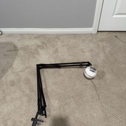 Mic arm stand + blue snowball mic