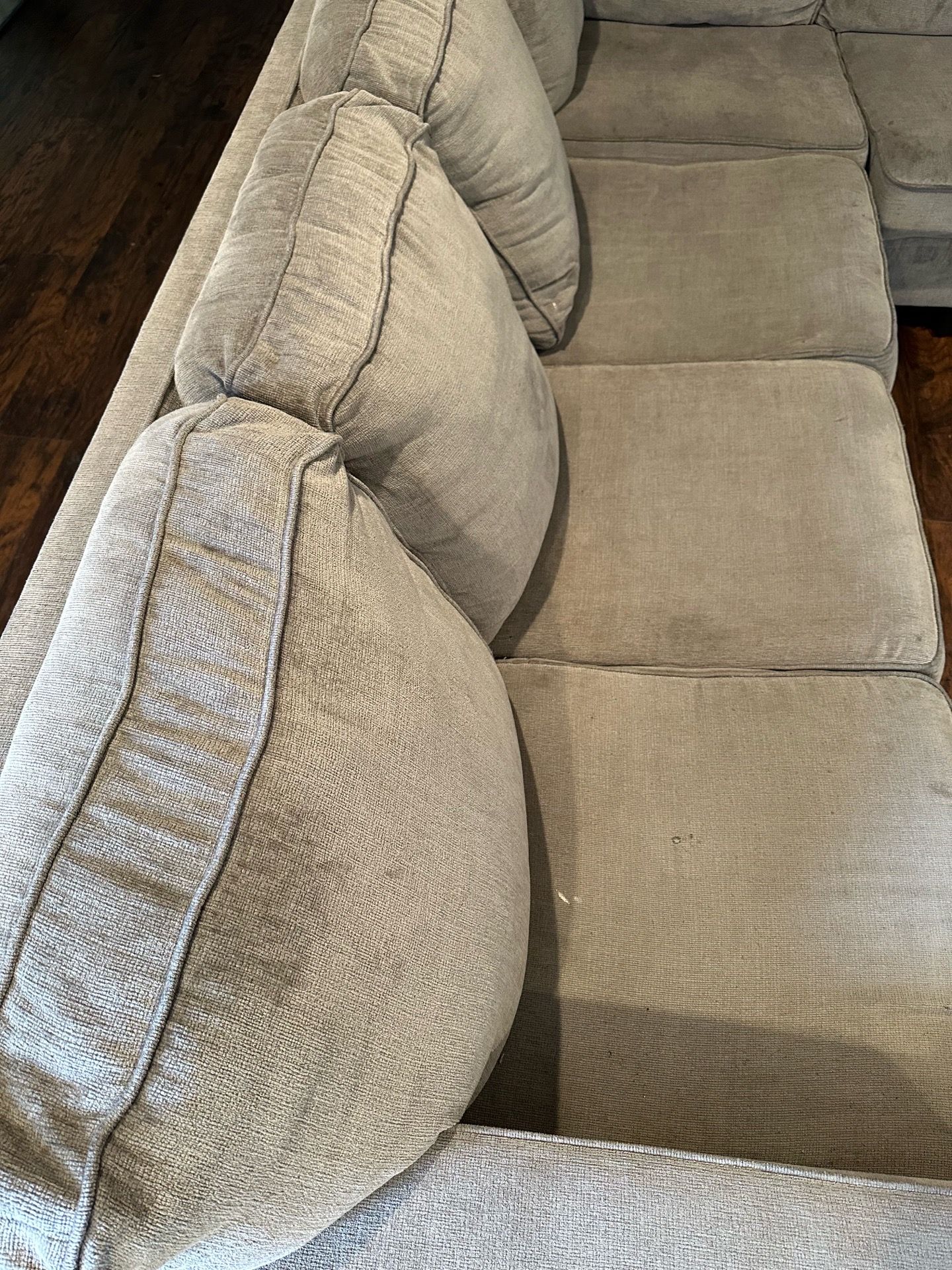 Grey comfy sectional