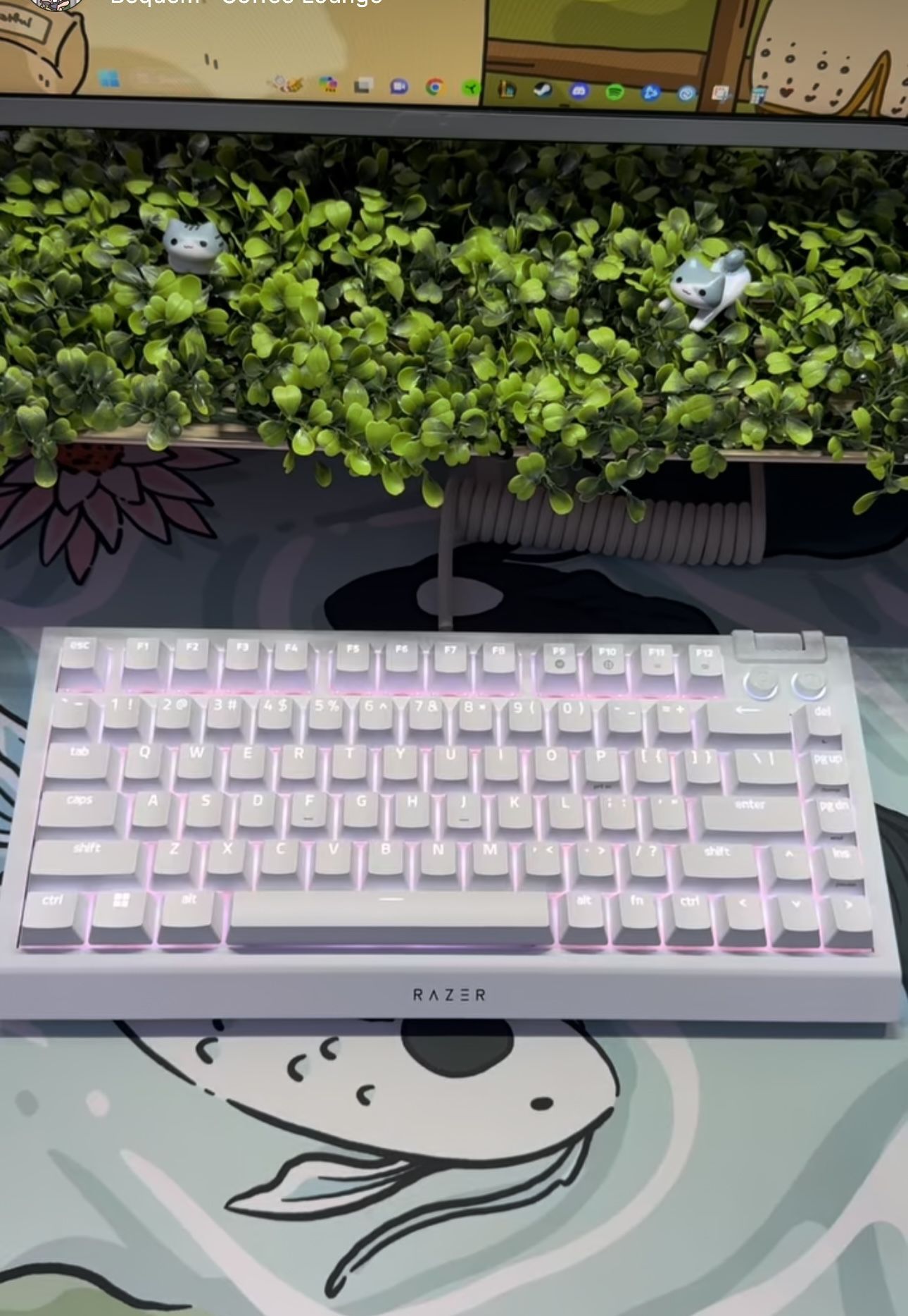 Razer Blackwidow V4 75% White