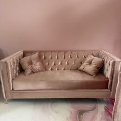 Pretty Pink Couch Set 