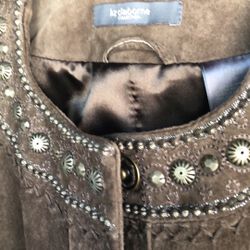 Liz Claiborne Size 10 Suede Jacket 