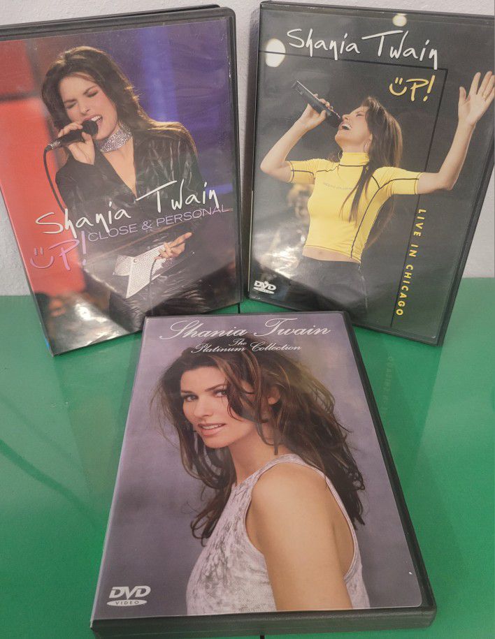 Shania Twain 3 DVD LOT Up!: Live in Chicago & Platinum Collection Videos 