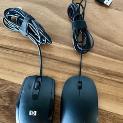 2 HP Computer Mouse
