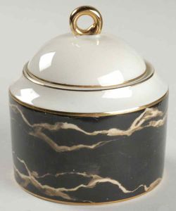 Mikasa Travertine Black Sugar bowl