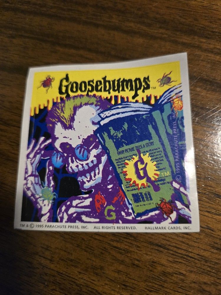Goose Bumps 1995 Sticker