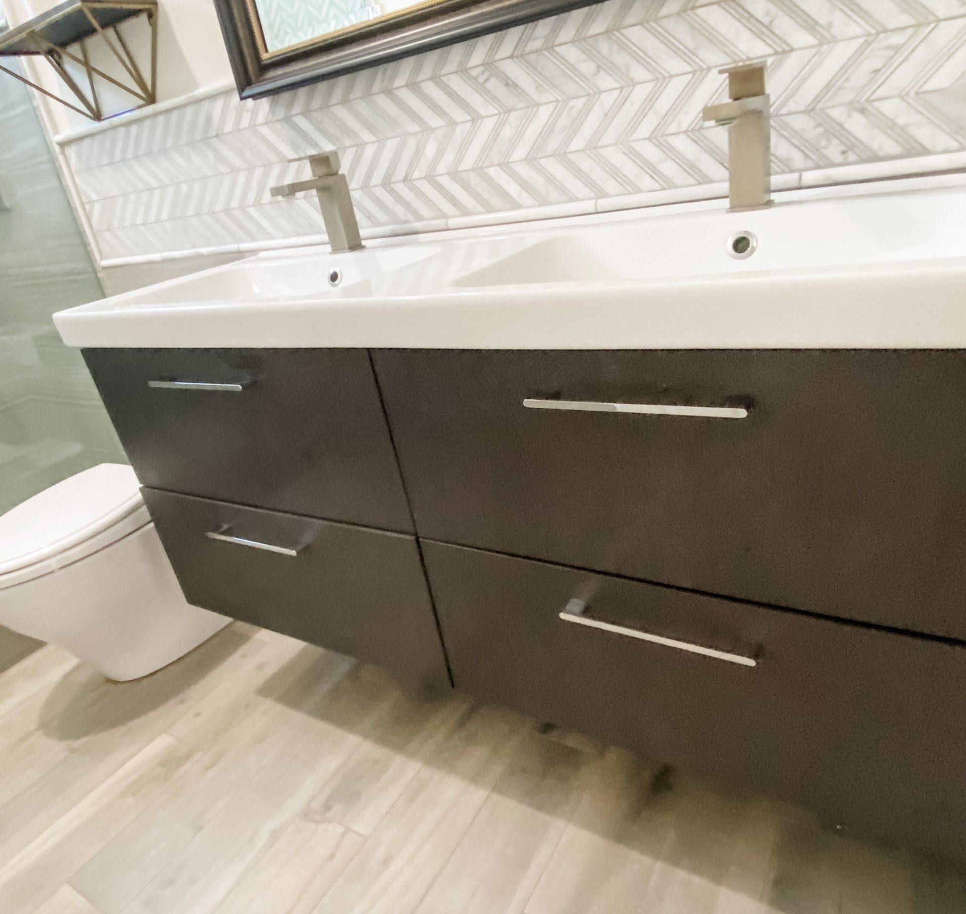IKEA Vanity Sink Cabinet 56 Inch Godmorgon / Odensvik * RARE* Discontinued