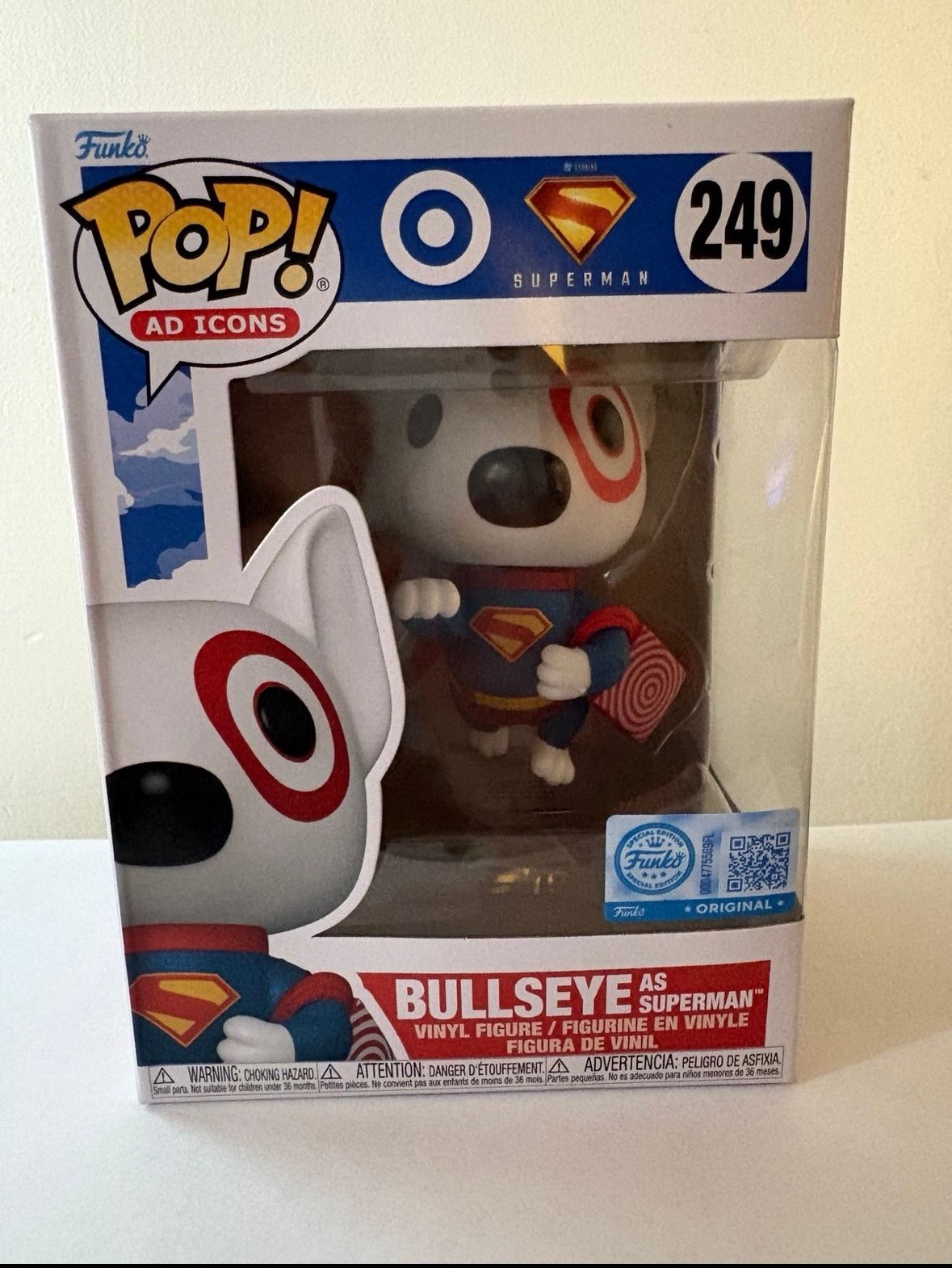 Target Bullseye DC Comics Superman Funko Pop Ad Icons 249