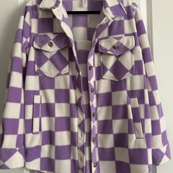 Checkered Fleece Jacket 