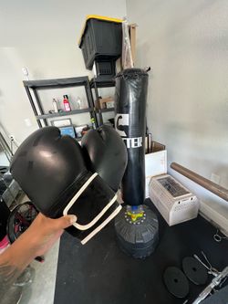 Punching back with gloves