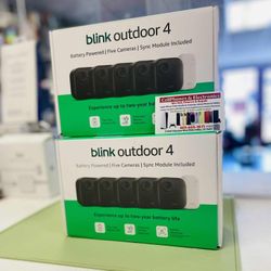 Blink Outdoor 4 Brand New 2 Yrs Battery Life Warranty Five Cameras - On Special Cash Deal $199 Hurry Up And Grab It Now 