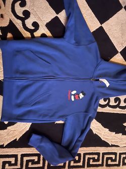 Disneyland Mickey Mouse Blue Zip-Up Hoodie