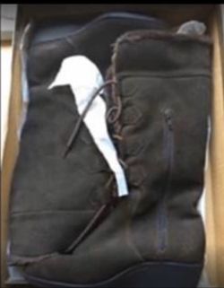 Brown Sueded Boots - Size 51/2