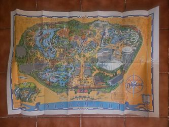 Vintage Disneyland Map 1968